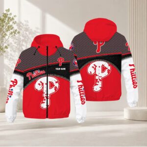 Limited Edition – Customized MLB Philadelphia Phillies Windbreaker Jacket