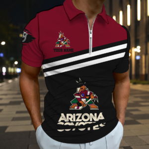 Limited Edition – Customized NHL Arizona Coyotes Zip Polo Shirt