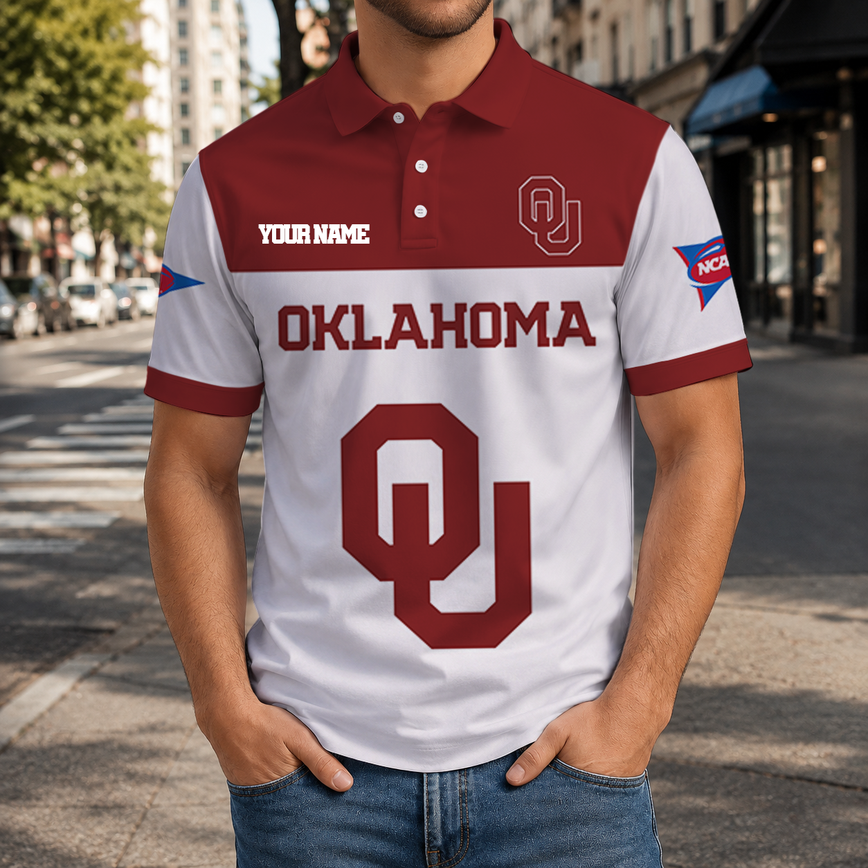 Limited Edition – Customized NCAA Oklahoma Sooners Polo Shirt