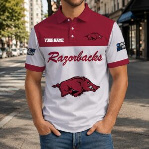 Limited Edition – Customized NCAA Arkansas Razorbacks Polo Shirt
