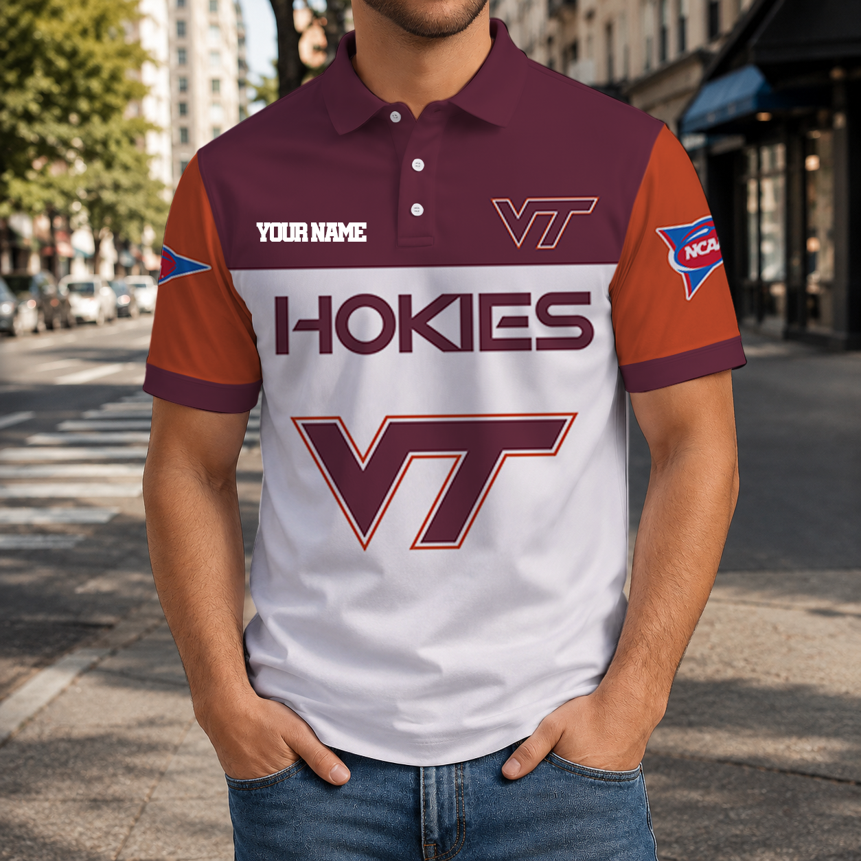 Limited Edition – Customized NCAA Virginia Tech Hokies Polo Shirt