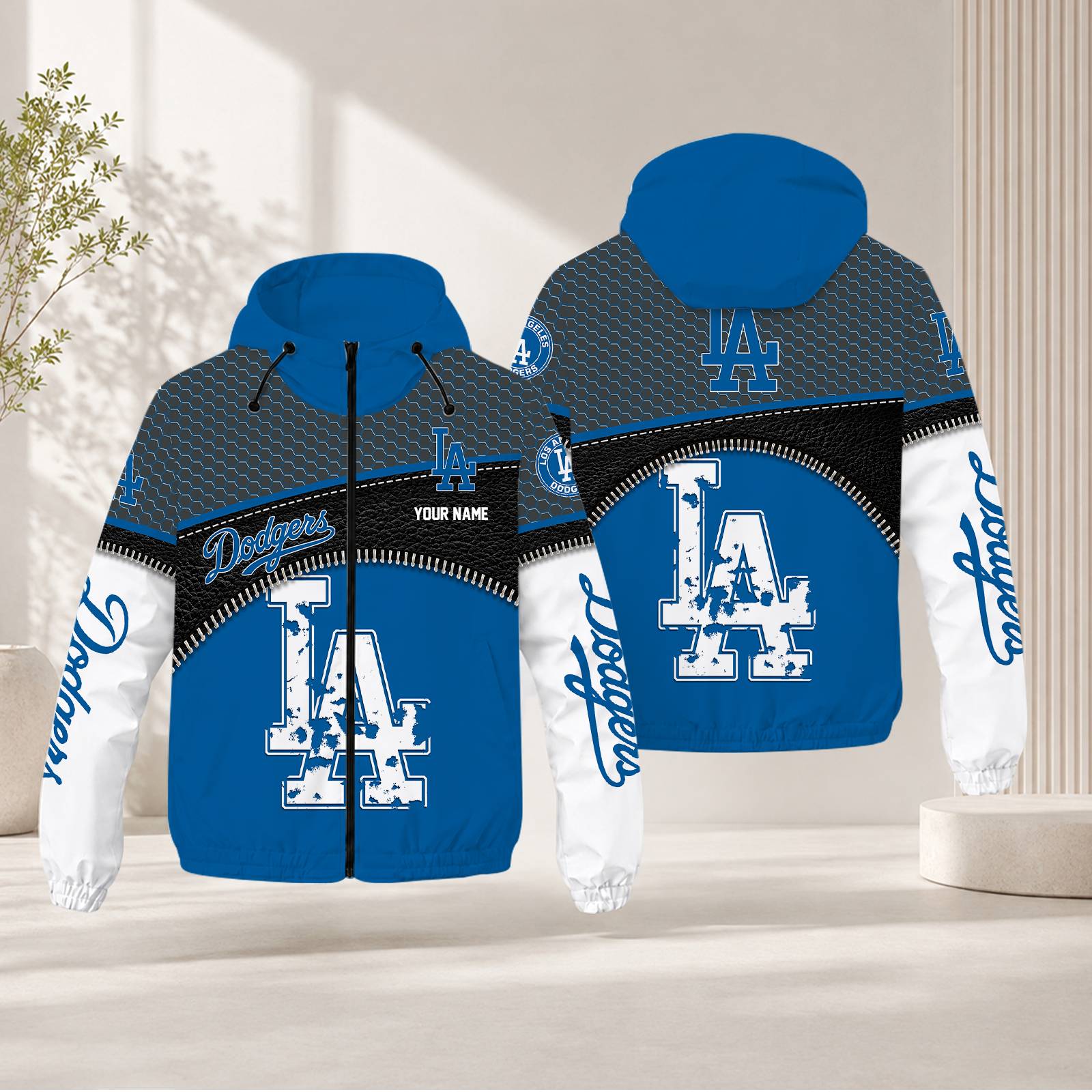 Limited Edition – Customized MLB Los Angeles Dodgers Windbreaker Jacket