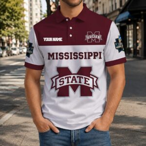 Limited Edition – Customized NCAA Mississippi State Bulldogs Polo Shirt