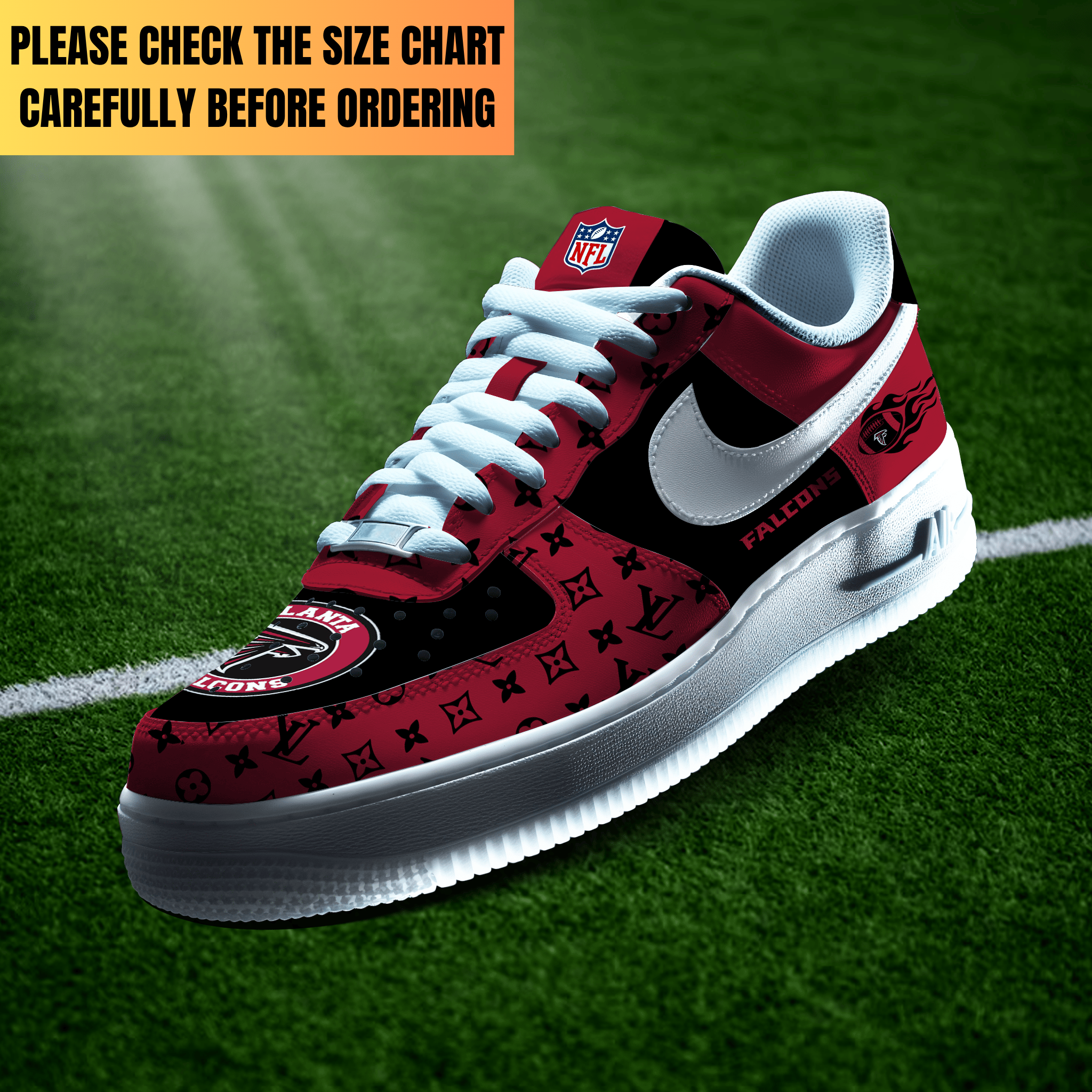 Limited Edition – Customized NFL Atlanta Falcons Air Force 1 Shoes