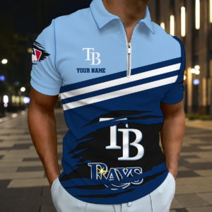 Limited Edition – Customized MLB Tampa Bay Rays Zip Polo Shirt