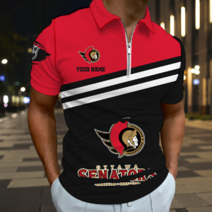 Limited Edition – Customized NHL Ottawa Senators Zip Polo Shirt