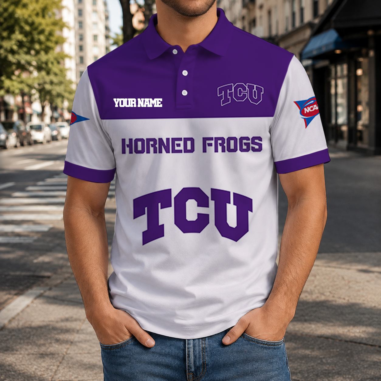 Limited Edition – Customized NCAA Tcu Horned Frogs Polo Shirt