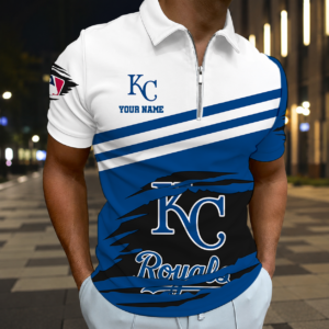 Limited Edition – Customized MLB Kansas City Royals Zip Polo Shirt