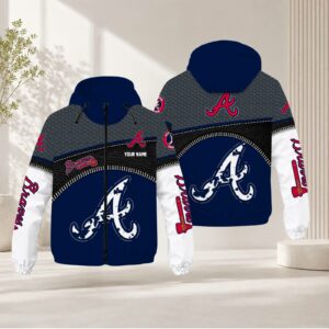 Limited Edition – Customized MLB Atlanta Braves Windbreaker Jacket