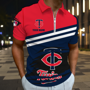 Limited Edition – Customized MLB Minnesota Twins Zip Polo Shirt