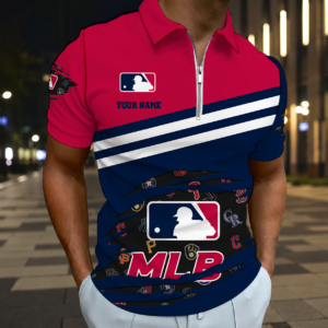 Limited Edition – Customized MLB All Teams Zip Polo Shirt