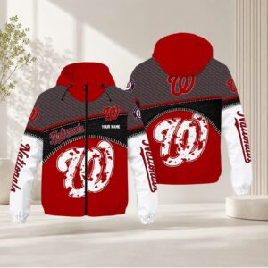 Limited Edition – Customized MLB Washington Nationals Windbreaker Jacket