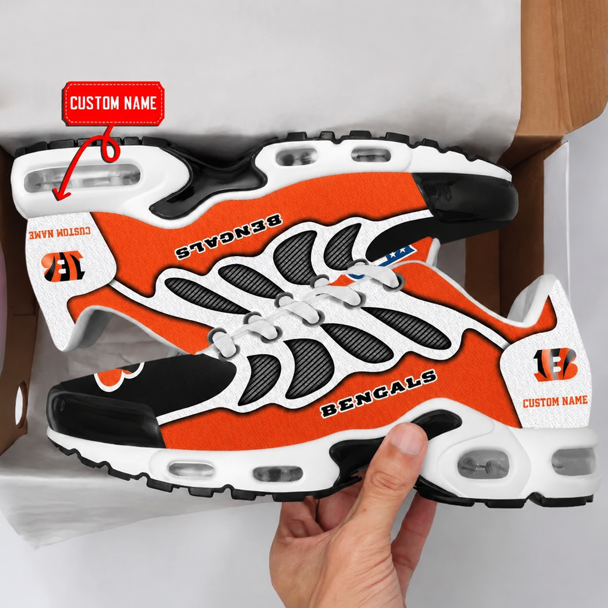 Limited Edition – Customized NFL Cincinnati Bengals Air Max Plus Sneakers