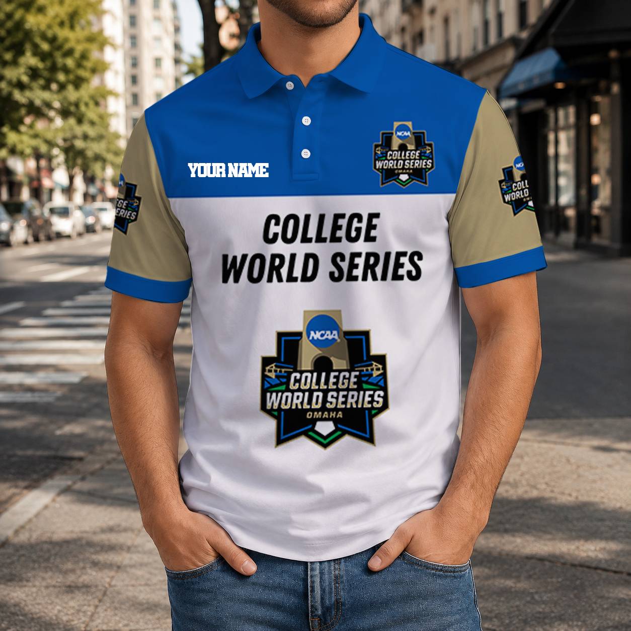 Limited Edition – Customized NCAA College World Series Polo Shirt