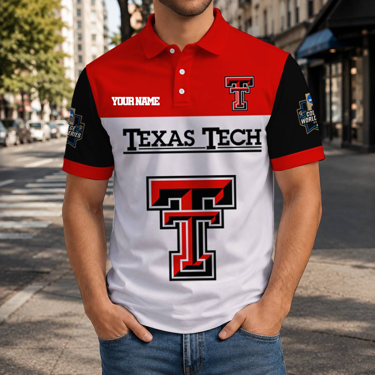 Limited Edition – Customized NCAA Texas Tech Red Raiders Polo Shirt