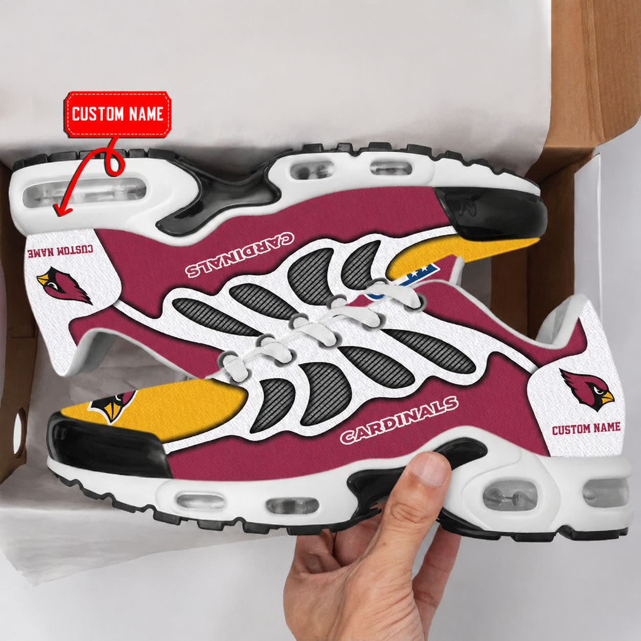 Limited Edition – Customized NFL Arizona Cardinals Air Max Plus Sneakers
