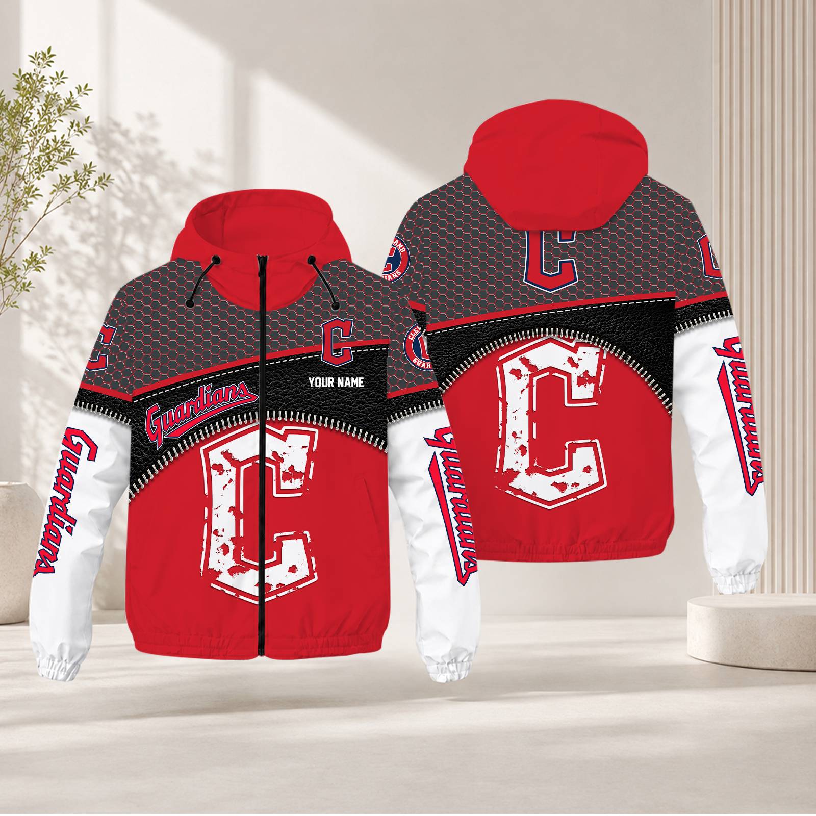 Limited Edition – Customized MLB Cleveland Guardians Windbreaker Jacket
