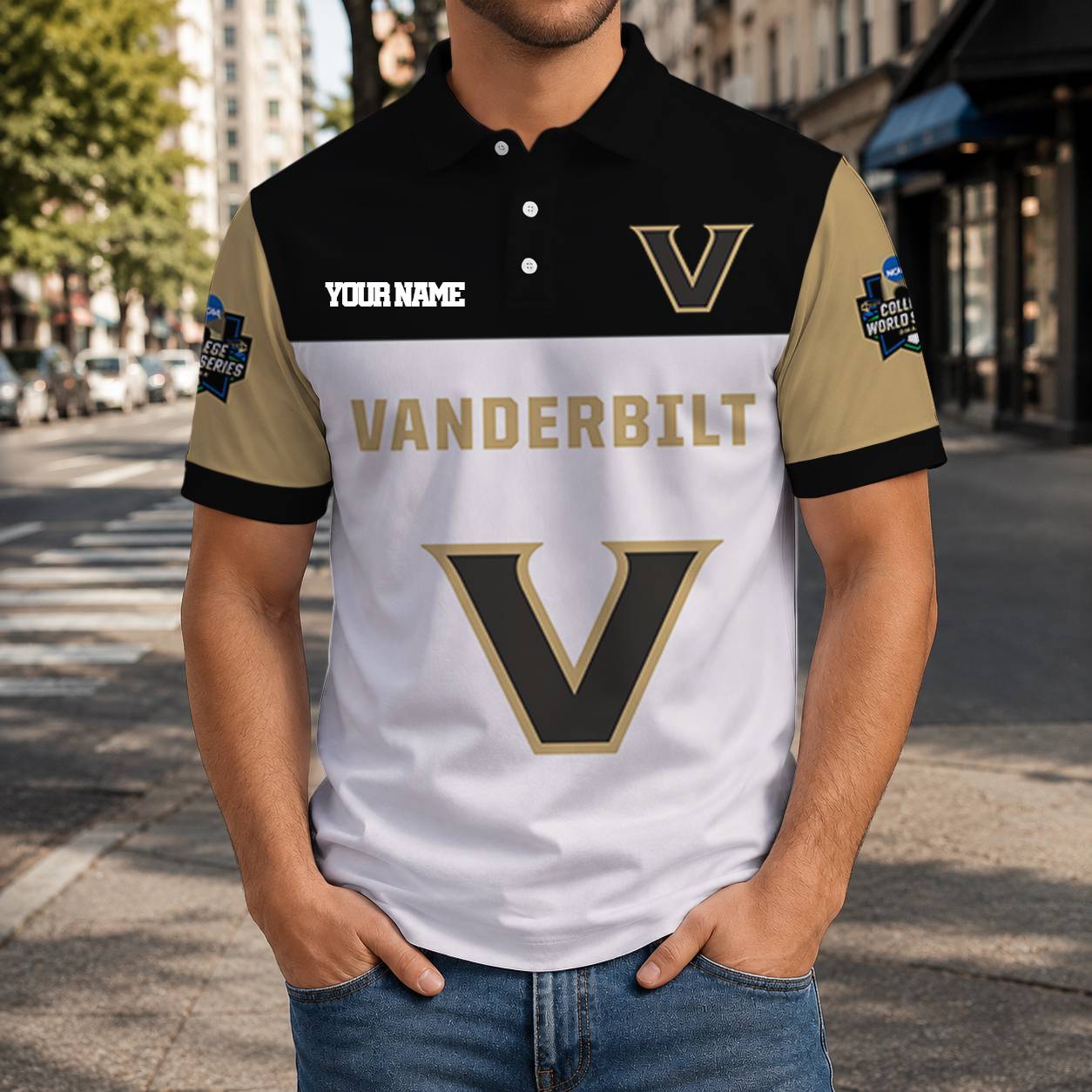 Limited Edition – Customized NCAA Vanderbilt Commodores Polo Shirt