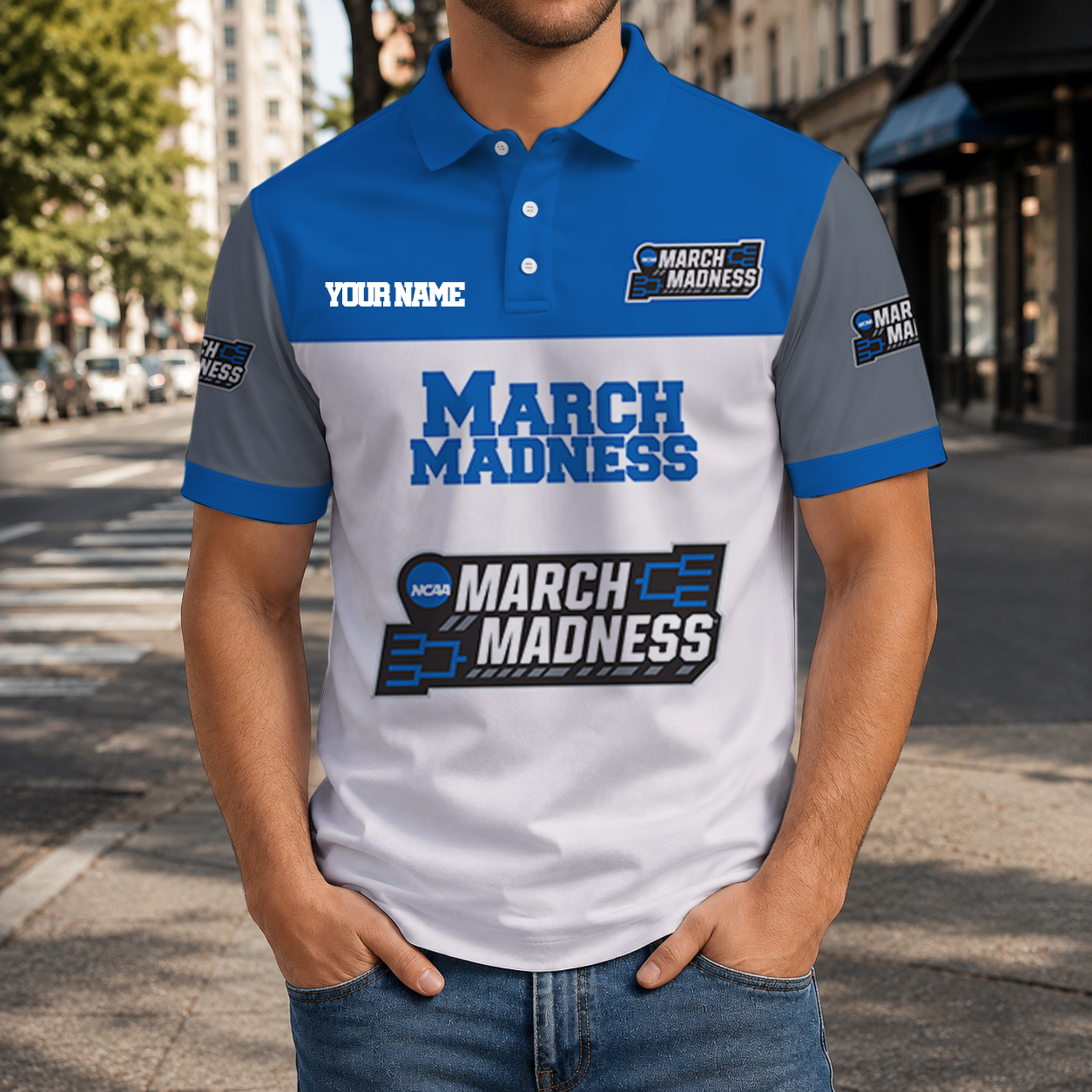 Limited Edition – Customized NCAA March Madness Polo Shirt