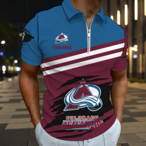 Limited Edition – Customized NHL Colorado Avalanche Zip Polo Shirt