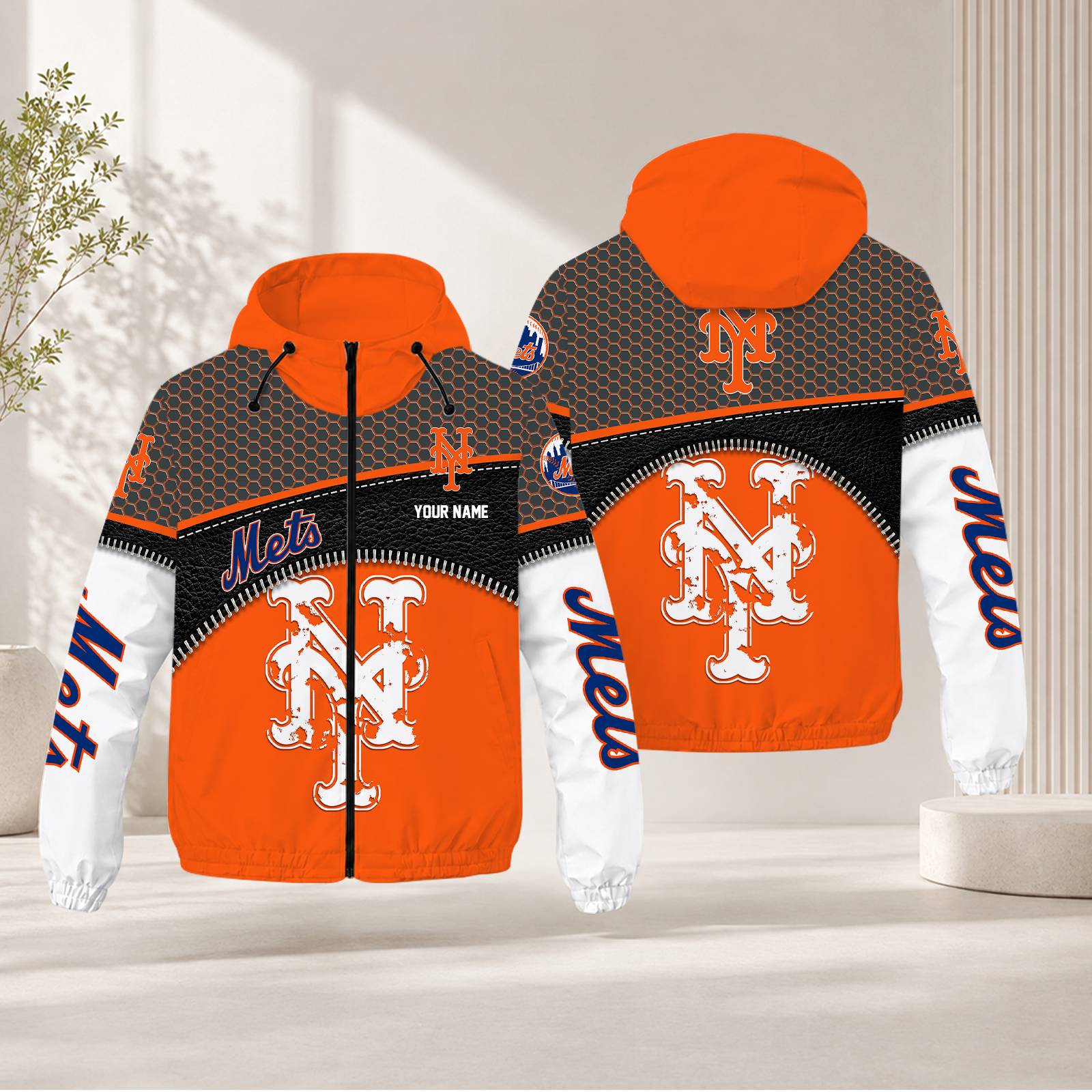 Limited Edition – Customized MLB New York Mets Windbreaker Jacket
