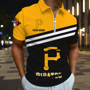 Limited Edition – Customized MLB Pittsburgh Pirates Zip Polo Shirt