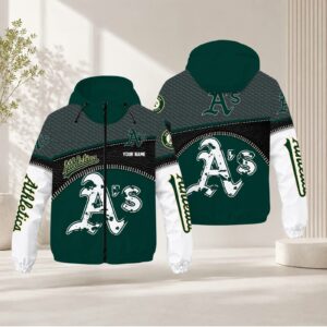 Limited Edition – Customized MLB Oakland Athletics Windbreaker Jacket