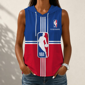 Limited Edition – Customized NBA National Basketball Association Women’s Sleeveless Hooded Pocket Tank Top