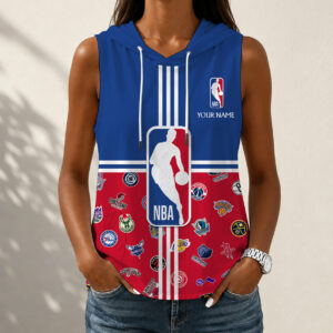 Limited Edition – Customized NBA All Teams Women’s Sleeveless Hooded Pocket Tank Top