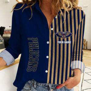 Limited Edition – Customized NBA New Orleans Pelicans Women Casual Shirt