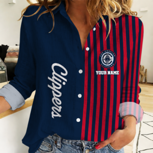 Limited Edition – Customized NBA Los Angeles Clippers Women Casual Shirt