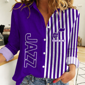 Limited Edition – Customized NBA Utah Jazz Women Casual Shirt