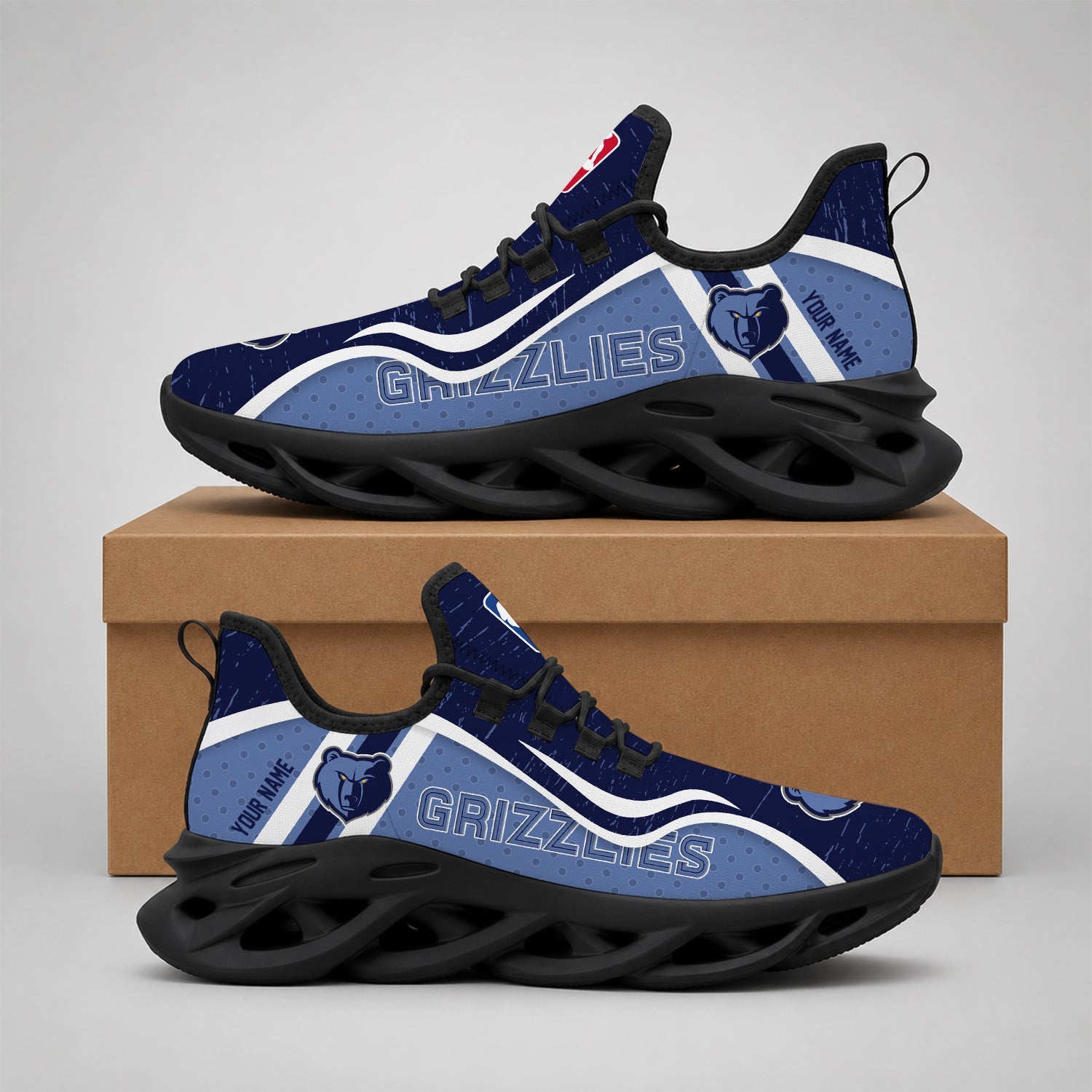 Limited Edition – Customized NBA Memphis Grizzlies Max Soul Shoes - Image 2
