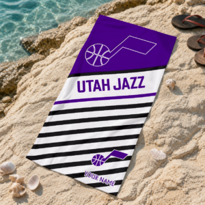Limited Edition – Customized NBA Utah Jazz Beach Towel For Fan