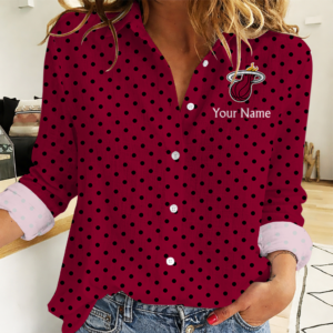 Limited Edition – Customized NBA Miami Heat Women Casual Shirt For Fan