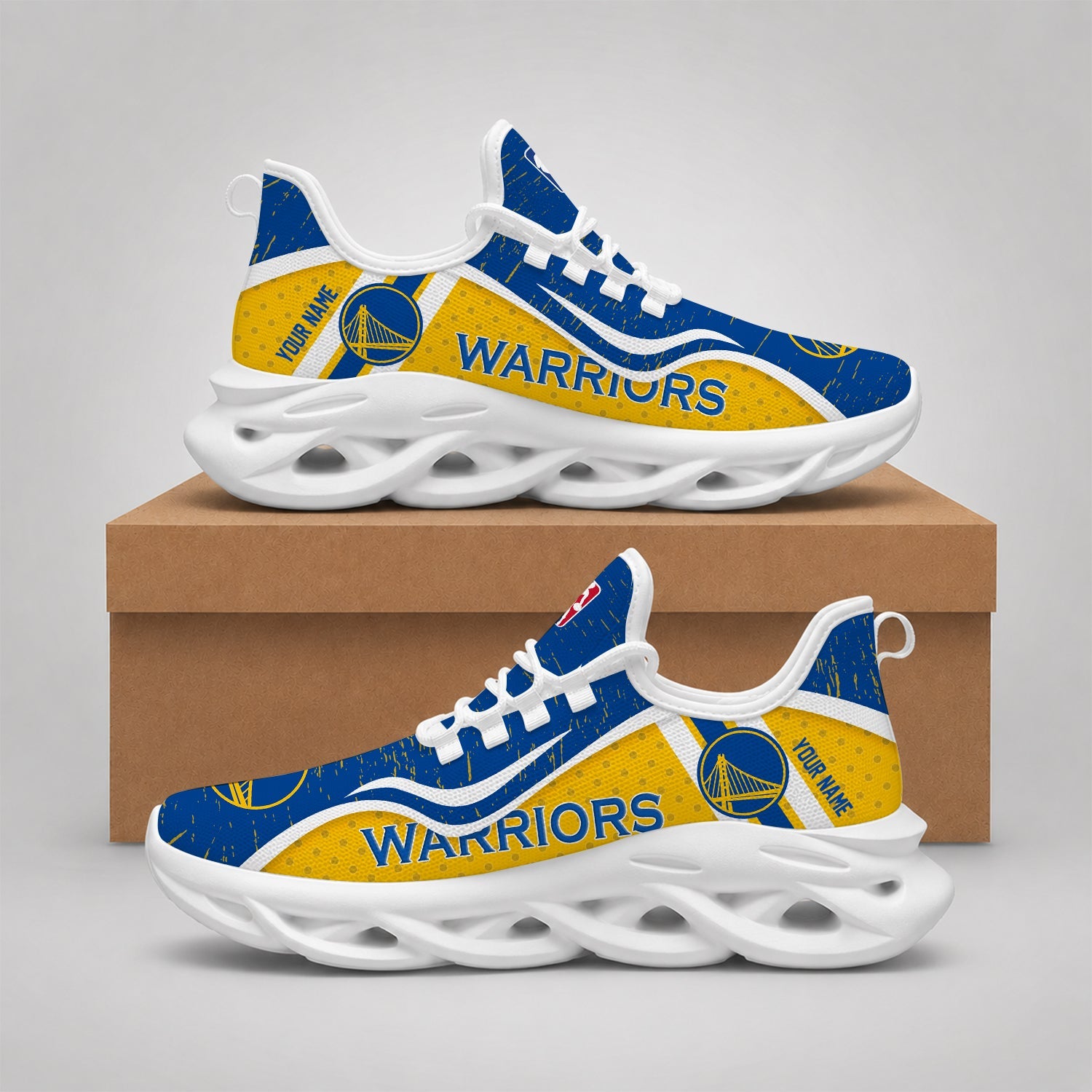 Limited Edition – Customized NBA Golden State Warriors Max Soul Shoes