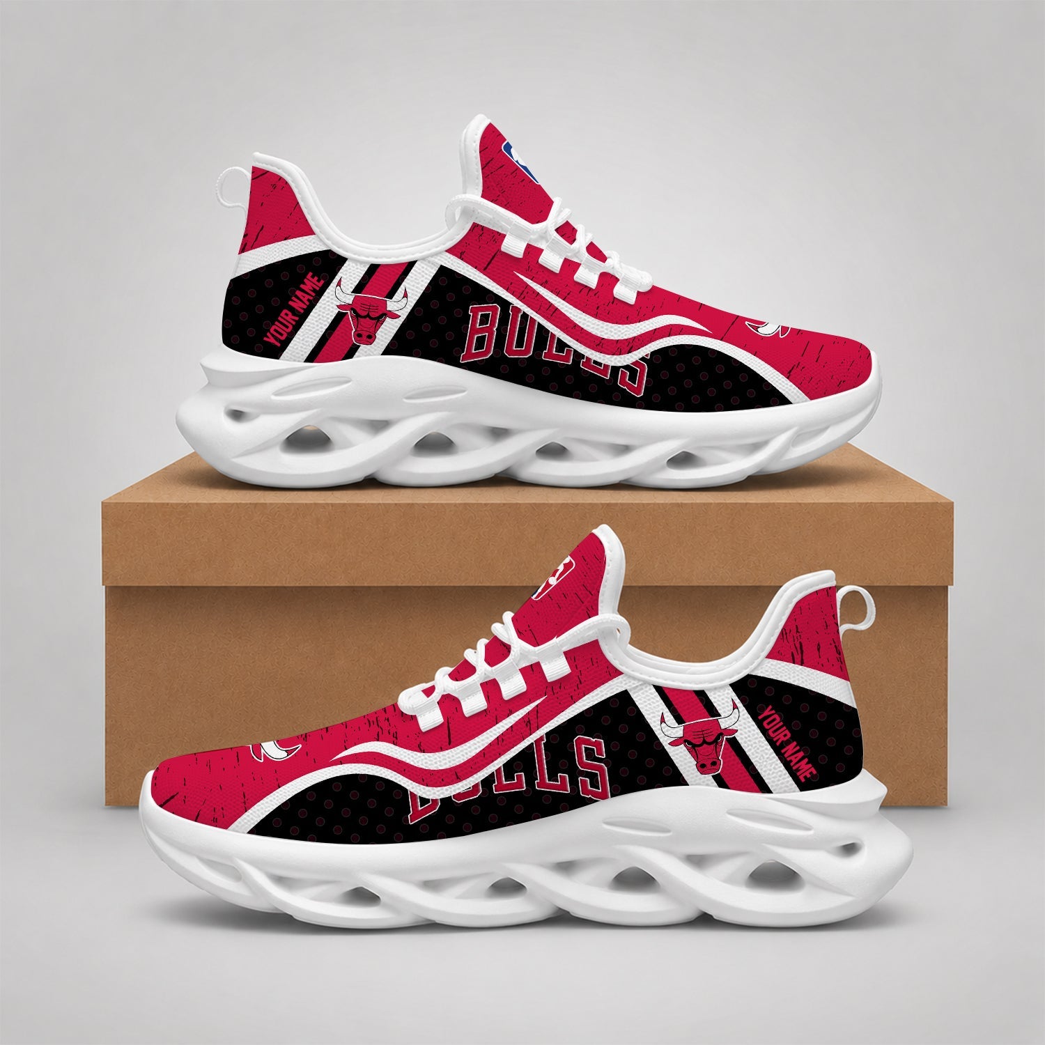 Limited Edition – Customized NBA Chicago Bulls Max Soul Shoes