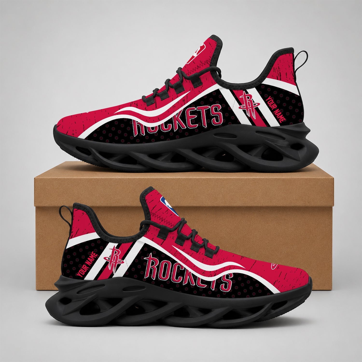 Limited Edition – Customized NBA Houston Rockets Max Soul Shoes - Image 2