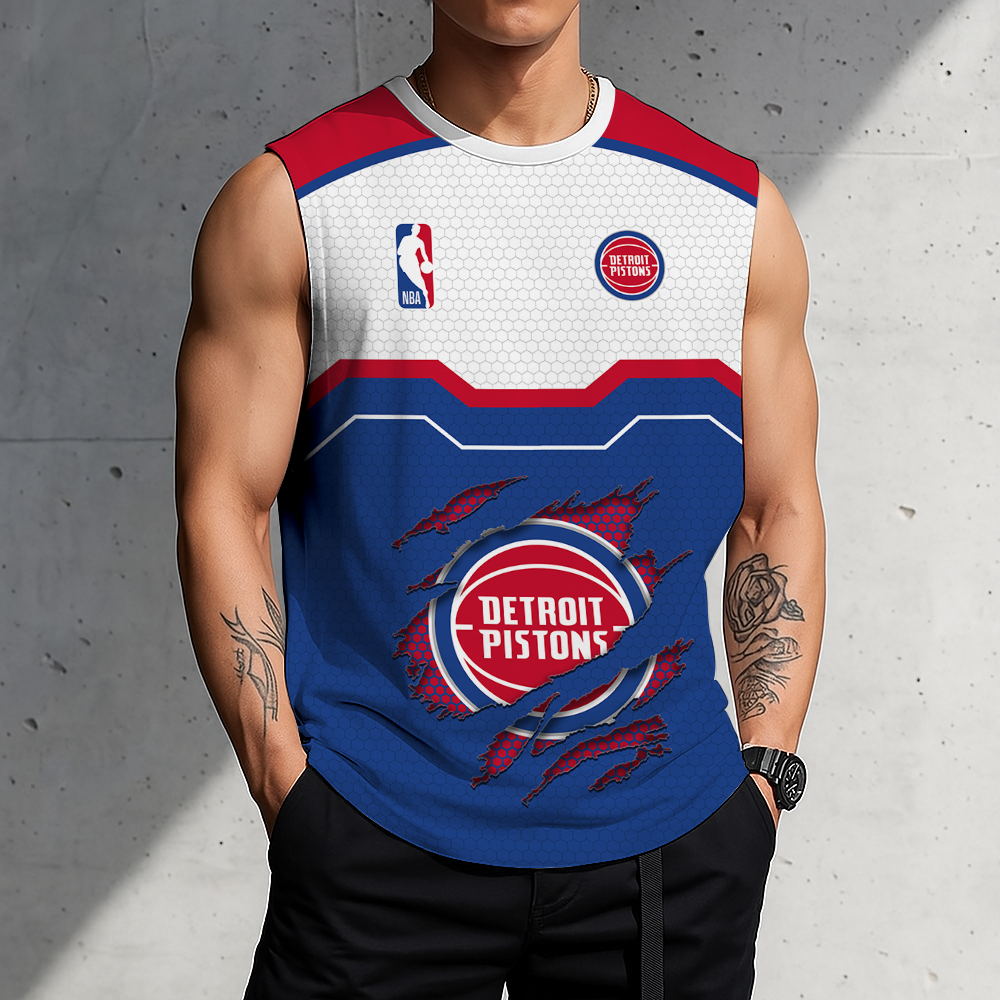 Limited Edition – Customized NBA Detroit Pistons Men’s Tank Top