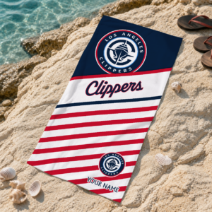 Limited Edition – Customized NBA Los Angeles Clippers Beach Towel For Fan