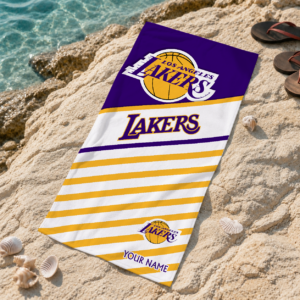 Limited Edition – Customized NBA Los Angeles Lakers Beach Towel For Fan