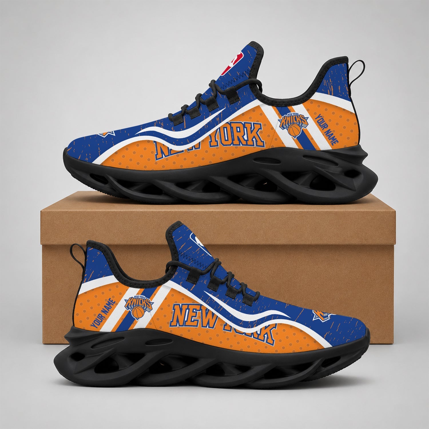 Limited Edition – Customized NBA New York Knicks Max Soul Shoes - Image 2