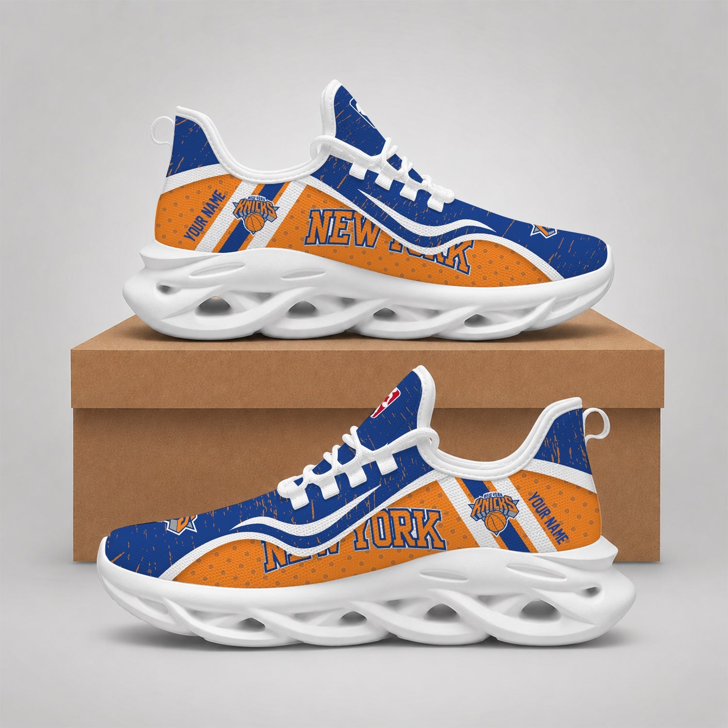 Limited Edition – Customized NBA New York Knicks Max Soul Shoes