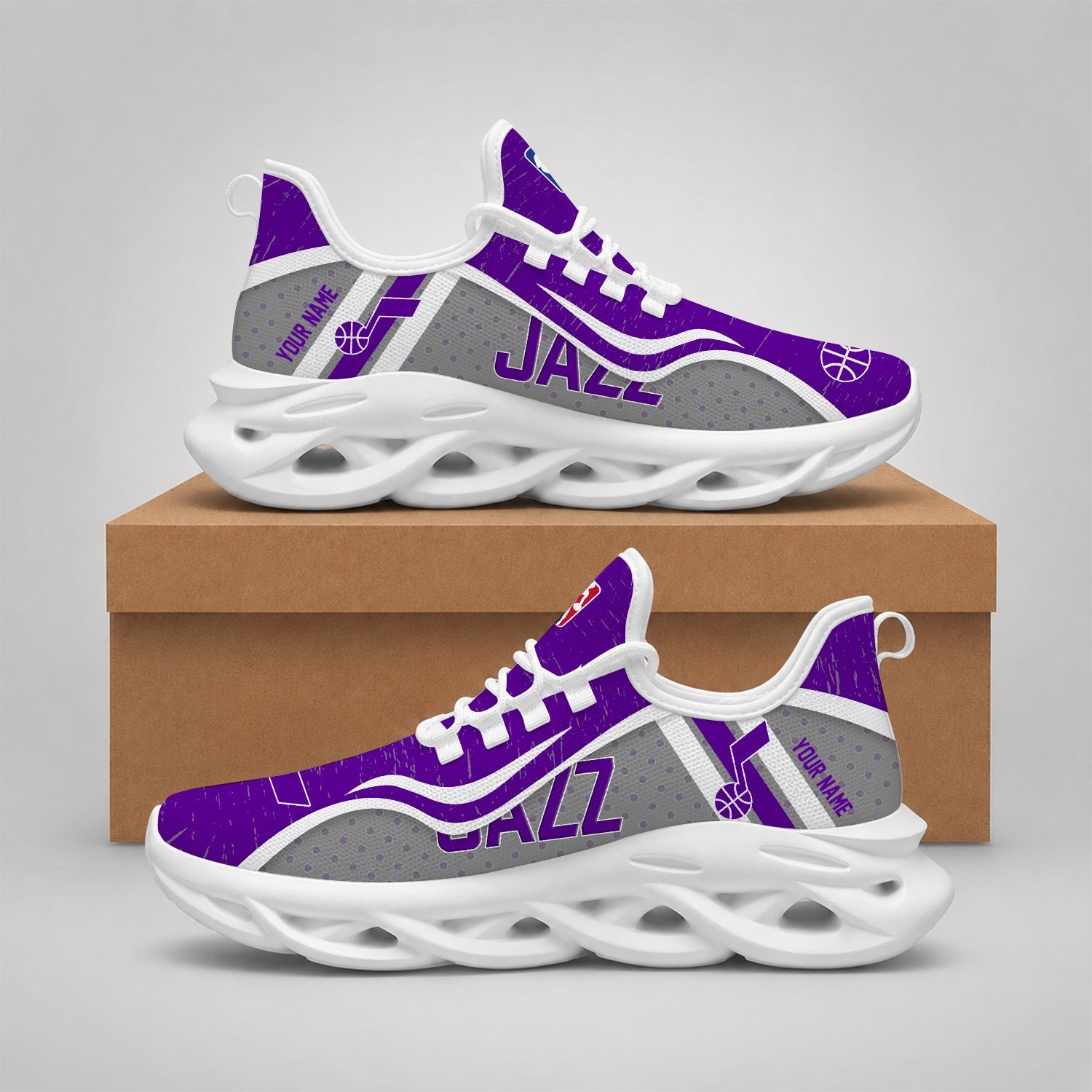 Limited Edition – Customized NBA Utah Jazz Max Soul Shoes
