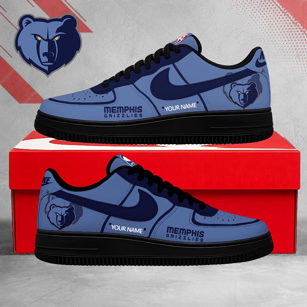 Limited Edition – Customized NBA Memphis Grizzlies Af1 Sneakers