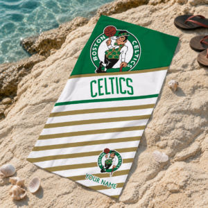 Limited Edition – Customized NBA Boston Celtics Beach Towel For Fan