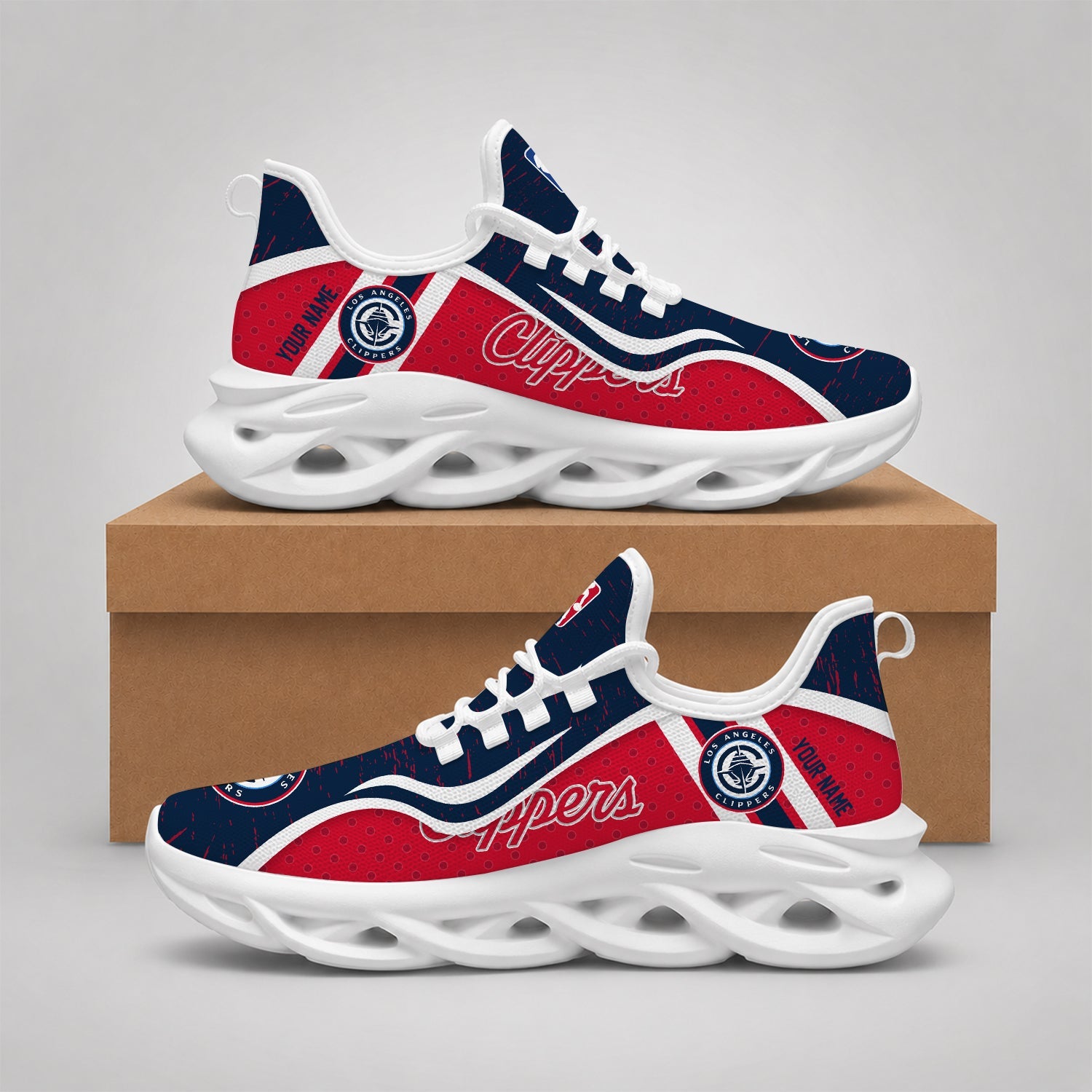 Limited Edition – Customized NBA Los Angeles Clippers Max Soul Shoes
