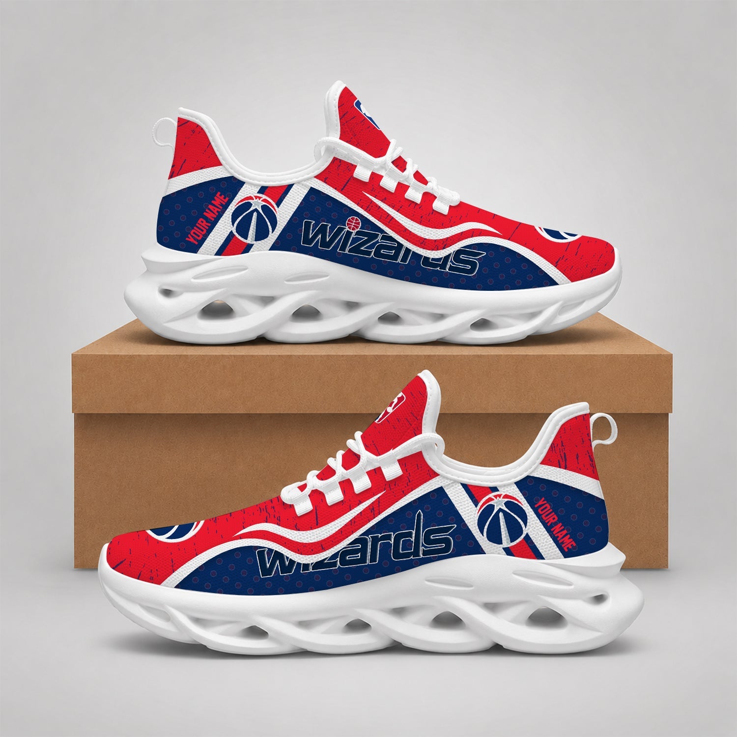 Limited Edition – Customized NBA Washington Wizards Max Soul Shoes