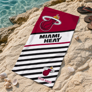 Limited Edition – Customized NBA Miami Heat Beach Towel For Fan