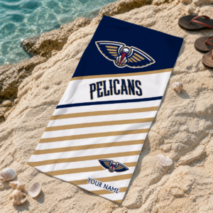 Limited Edition – Customized NBA New Orleans Pelicans Beach Towel For Fan